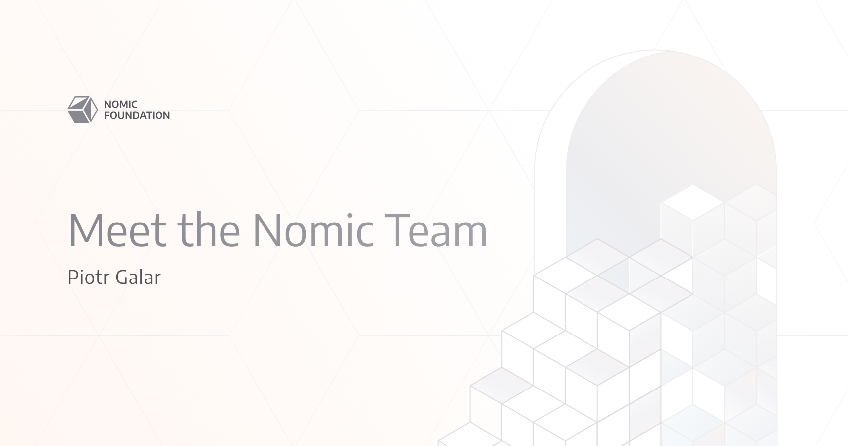 Meet the Nomic team - Piotr Galar, Software Engineer on Hardhat